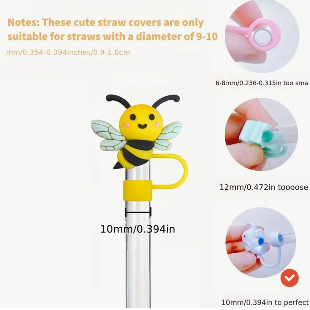 🐝Bumblebee Straw Protector-NEW - Picture 3 of 4